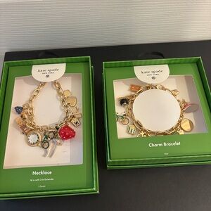 Kate Spade New York x Target - Chunky Charm Necklace And Bracelet Set New In Box